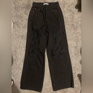 Pacsun distress high waisted flare jeans